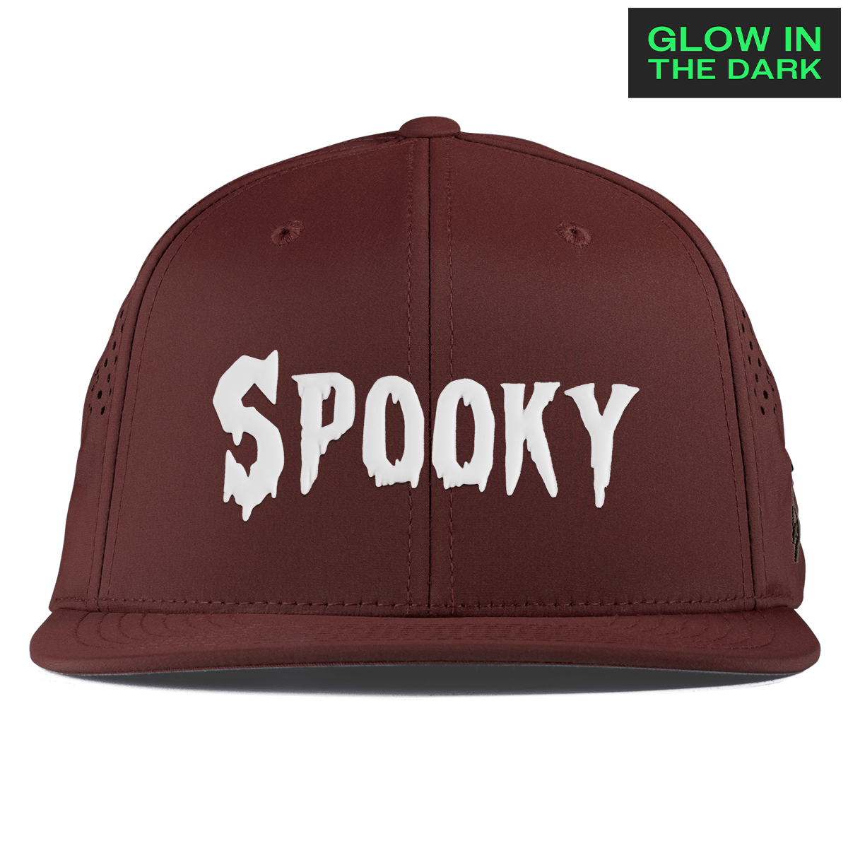 Spooky Glow Flat Performance Maroon
