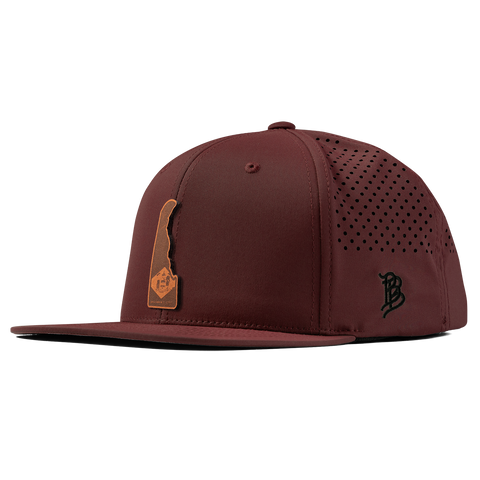 Delaware 1 Flat Performance Maroon