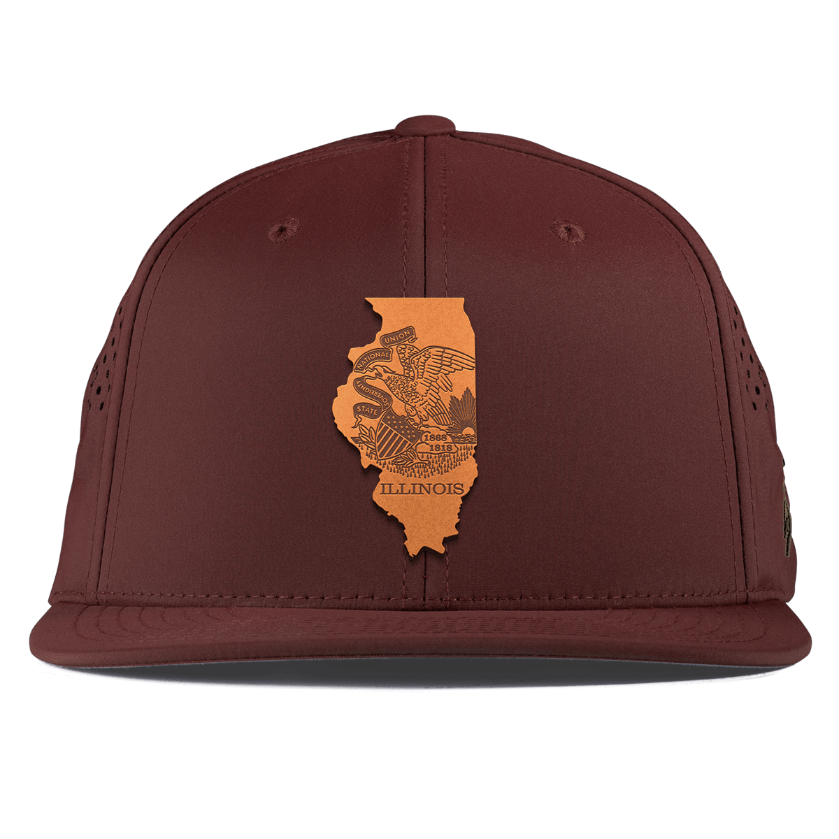 Illinois 21 Flat Performance Maroon
