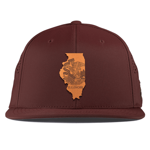 Illinois 21 Flat Performance Maroon