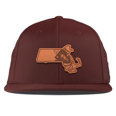 Massachusetts 6 Flat Performance Maroon