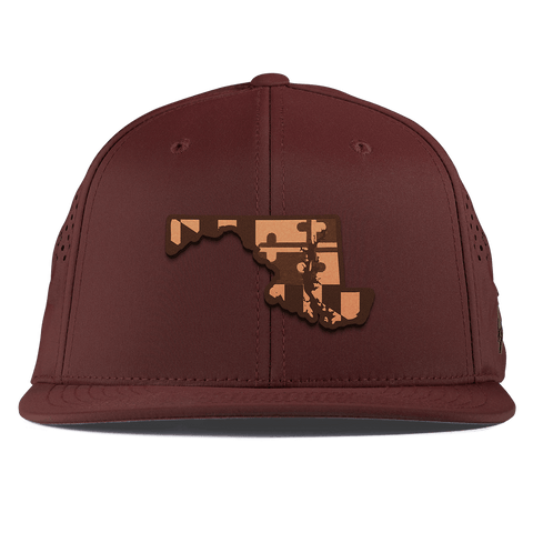 Maryland 7 Flat Performance Maroon