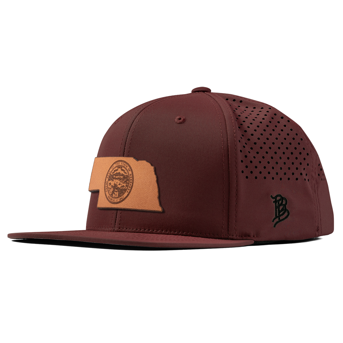 Nebraska 37 Flat Performance Maroon