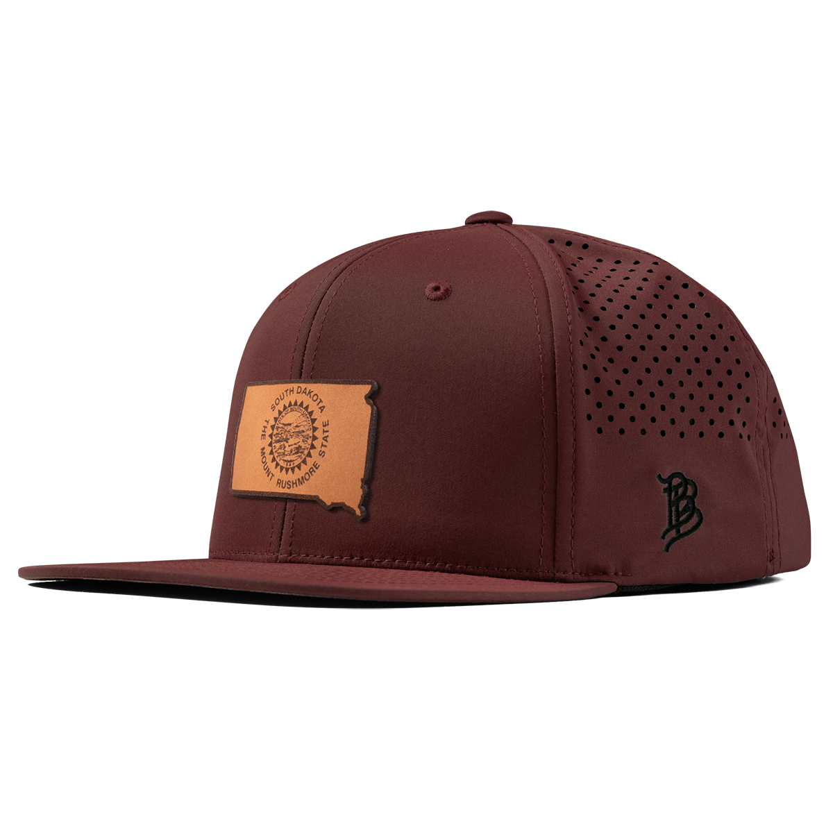 South Dakota 40 Flat Performance Maroon