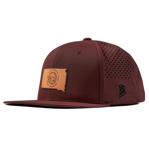 South Dakota 40 Flat Performance Maroon