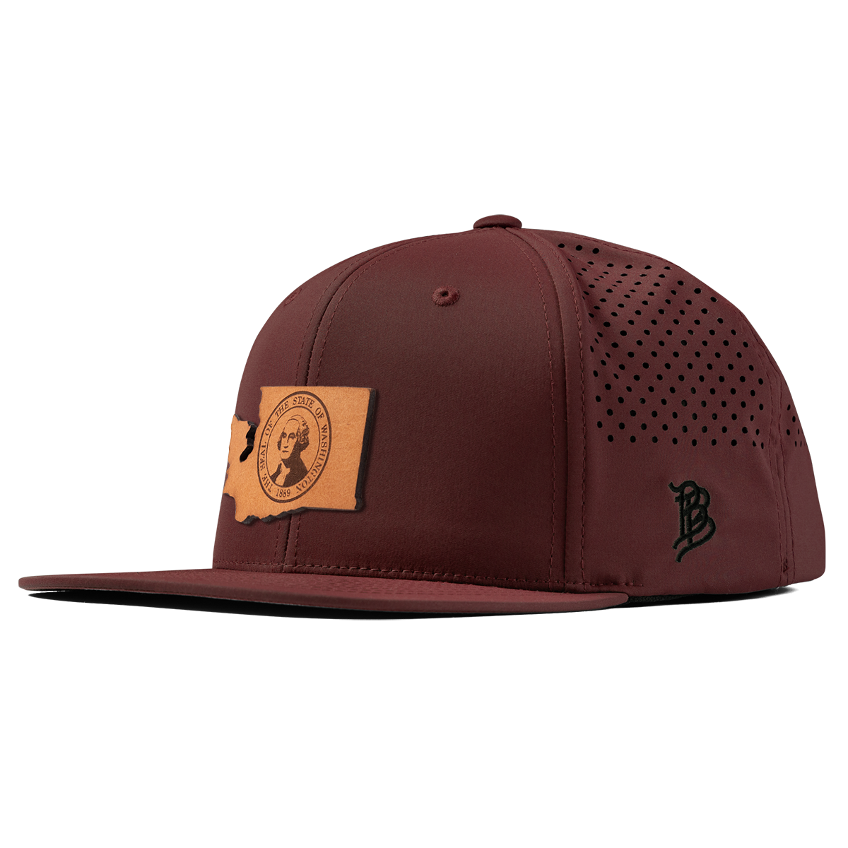 Washington 42 Flat Performance Maroon