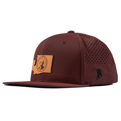 Washington 42 Flat Performance Maroon