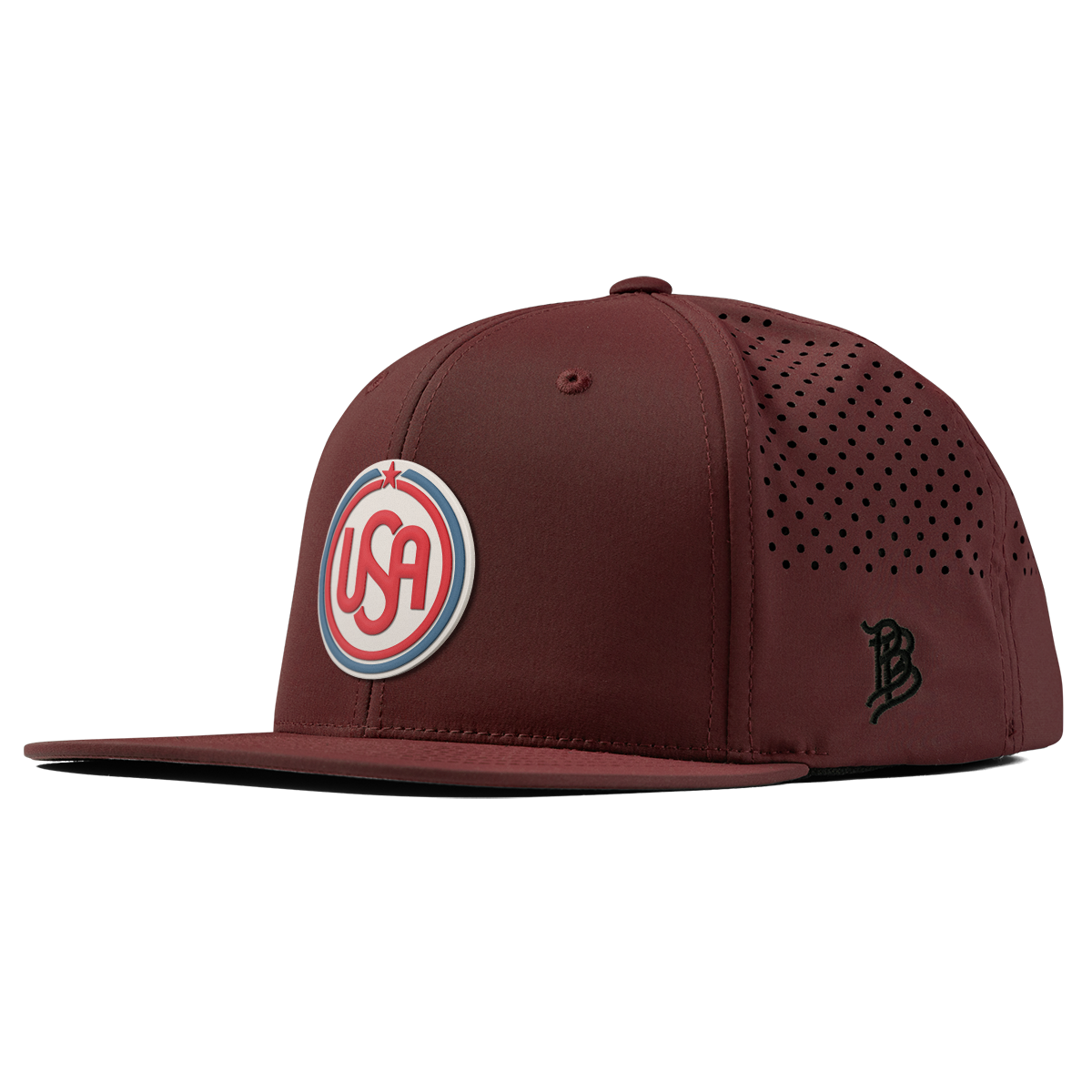 USA Icon Flat Performance Maroon