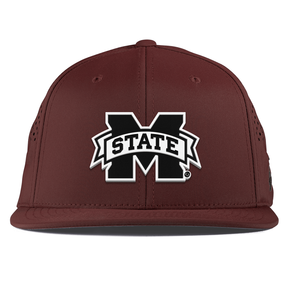 Mississippi State University "Vintage Miss State Team Logo" Flat Performance Maroon