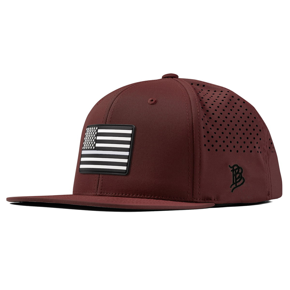 Vintage Old Glory Flat Performance Maroon