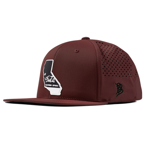 California Vintage Flat Performance Maroon