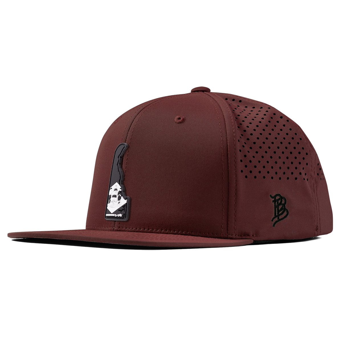 Delaware Vintage Flat Performance Maroon