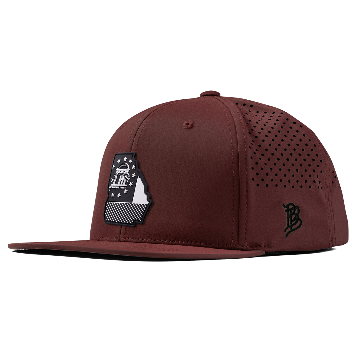 Georgia Vintage Flat Performance Maroon