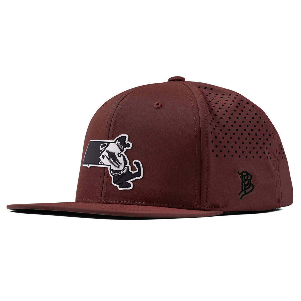 Massachusetts Vintage Flat Performance Maroon