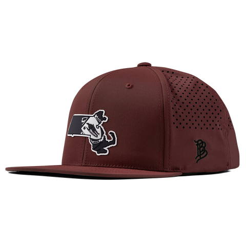 Massachusetts Vintage Flat Performance Maroon