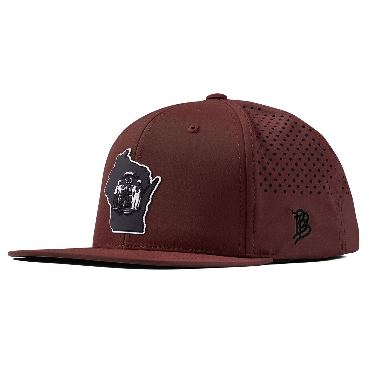Wisconsin Vintage Flat Performance Maroon