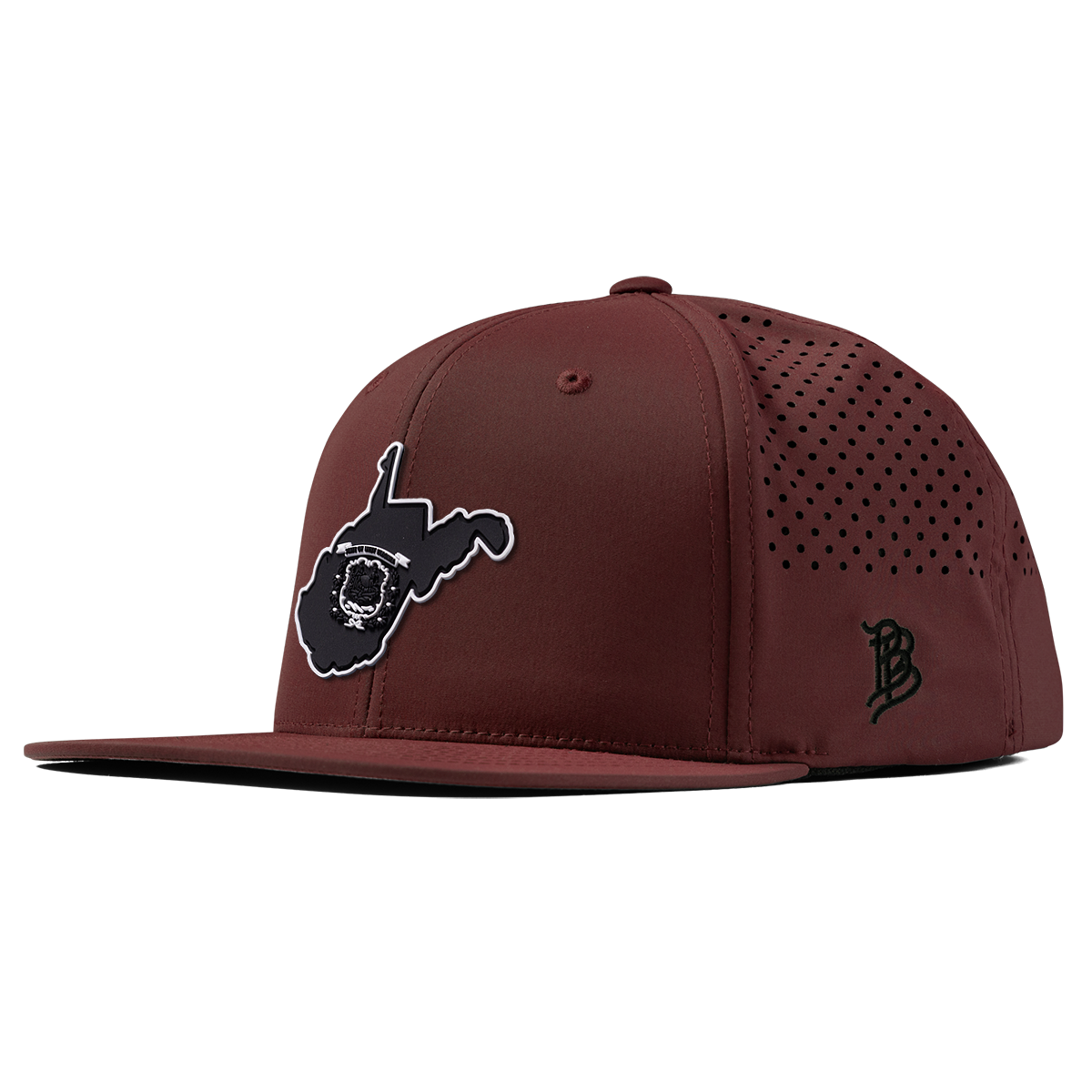West Virginia Vintage Flat Performance Maroon