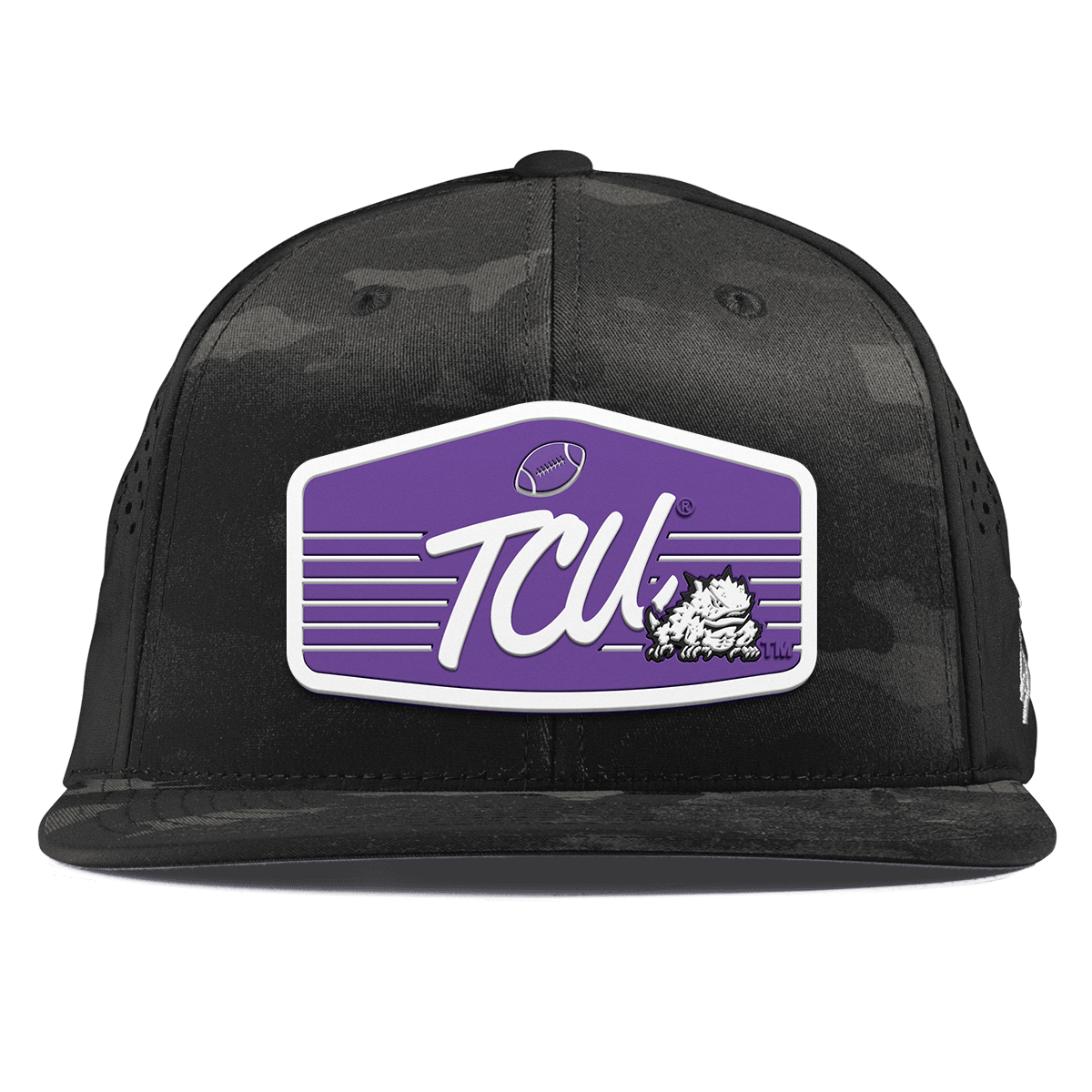 Texas Christian University "Horned Frogs Football" Flat Performance Multicam