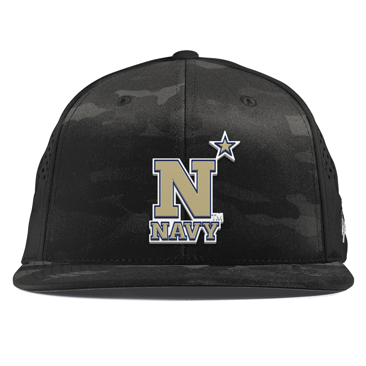 United States Naval Academy "Naval Academy Team Logo Gold" Flat Performance Multicam