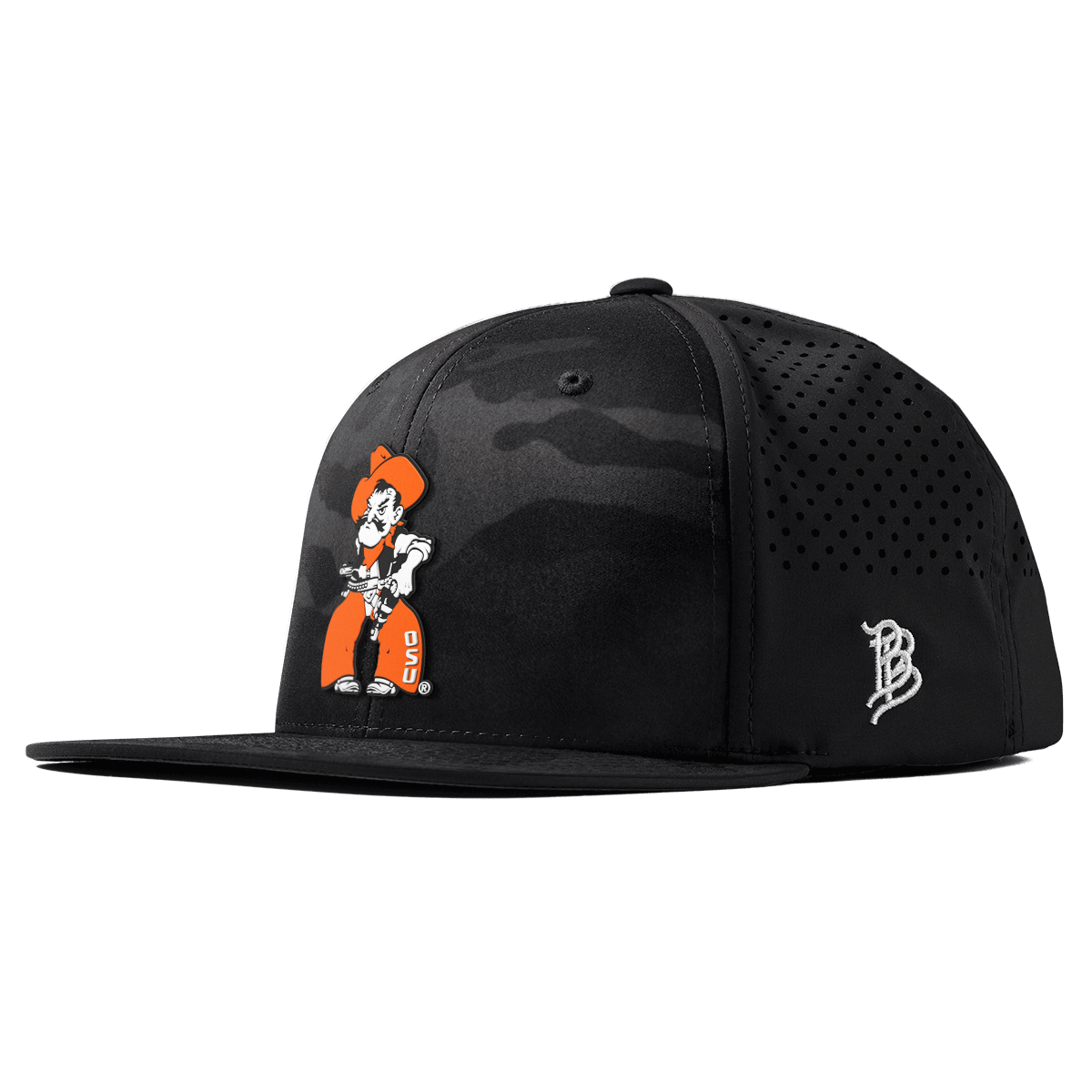 Oklahoma State University "Pistol Pete Quickdraw" Flat Performance Multicam