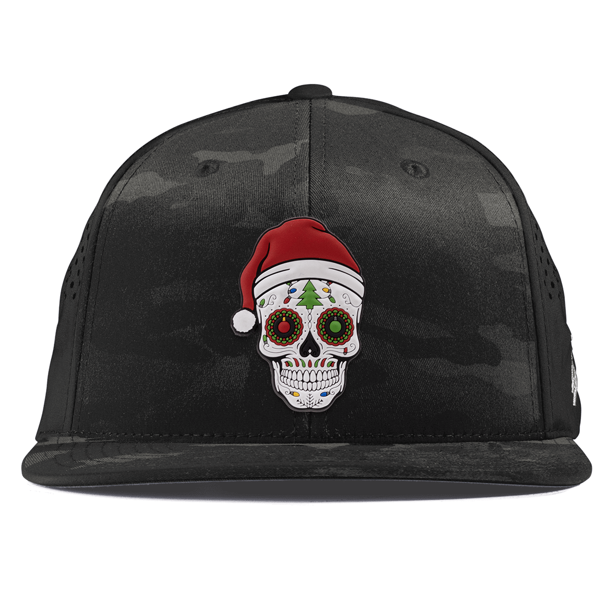 Santa Skull PVC Flat Performance Multicam