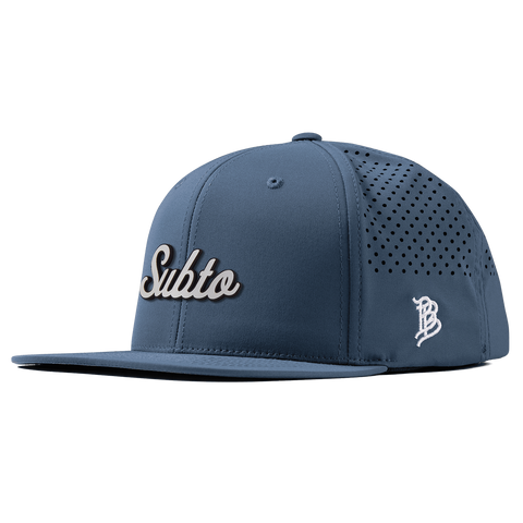 Subto Script White Flat Performance Navy