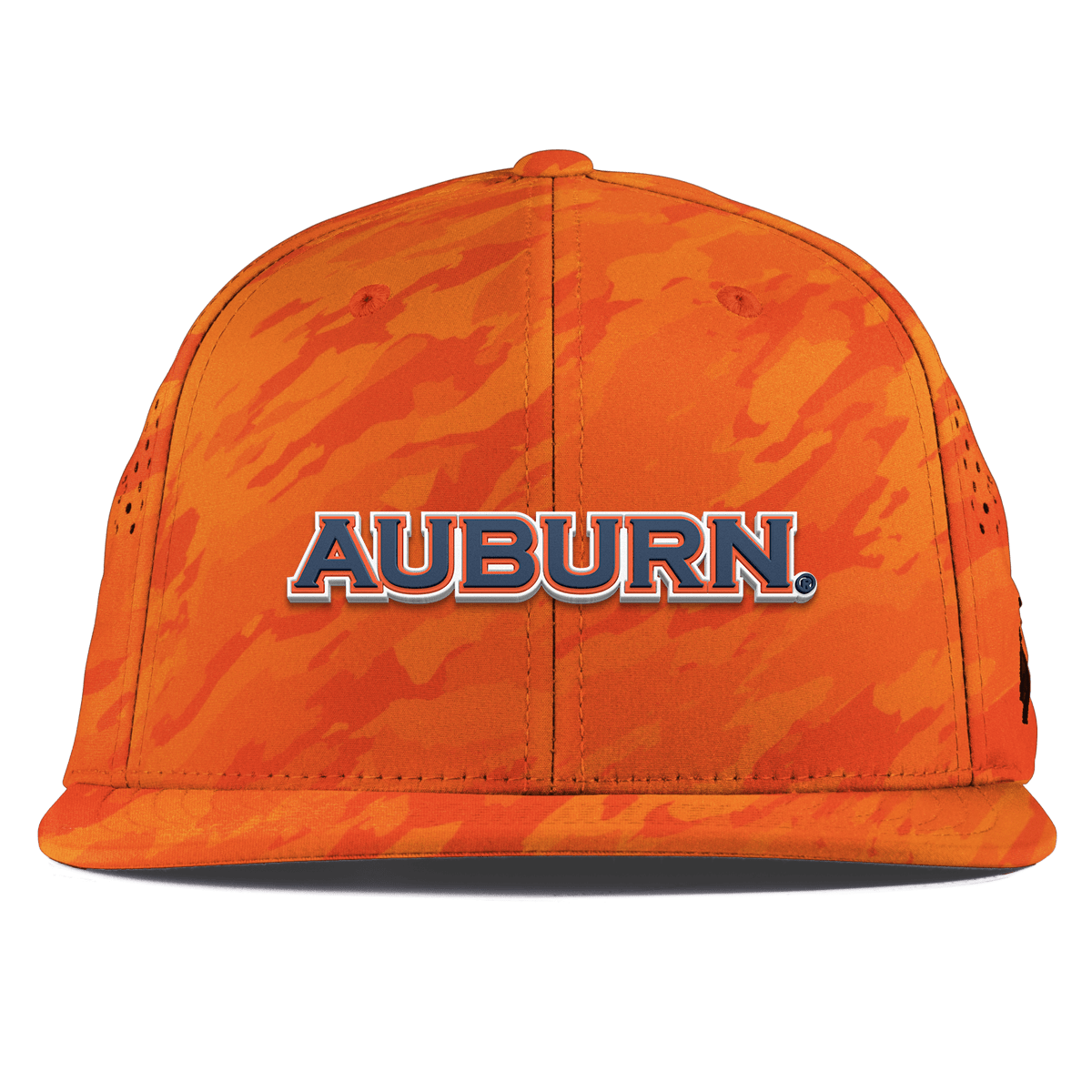 Auburn University "Auburn Block" Flat Performance Blaze Orange Camo