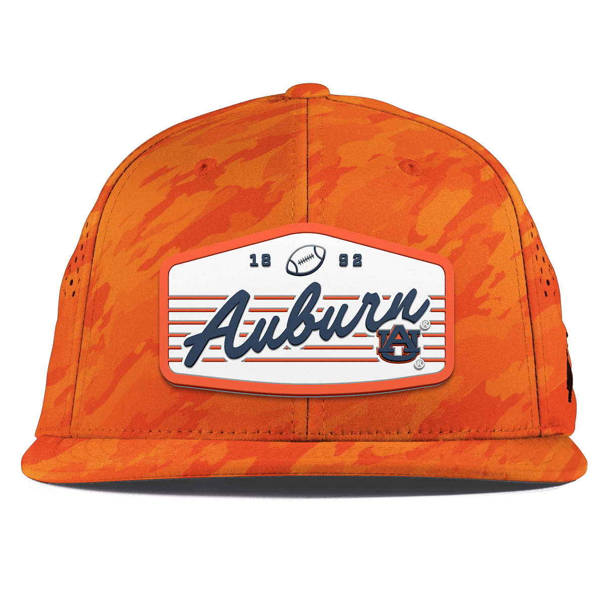 Auburn University "Auburn Tigers Football" Legacy Flat Performance Blaze Orange Camo