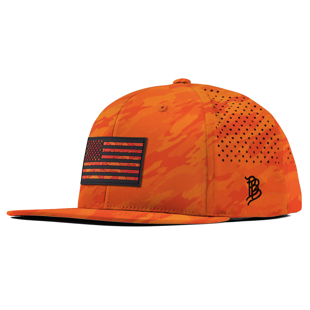 Blaze Orange Camo Old Glory Flat Performance