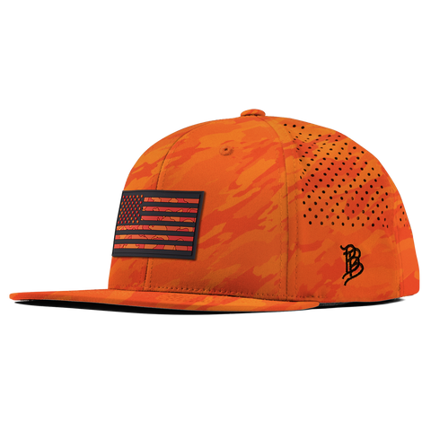 Blaze Orange Camo Old Glory Flat Performance