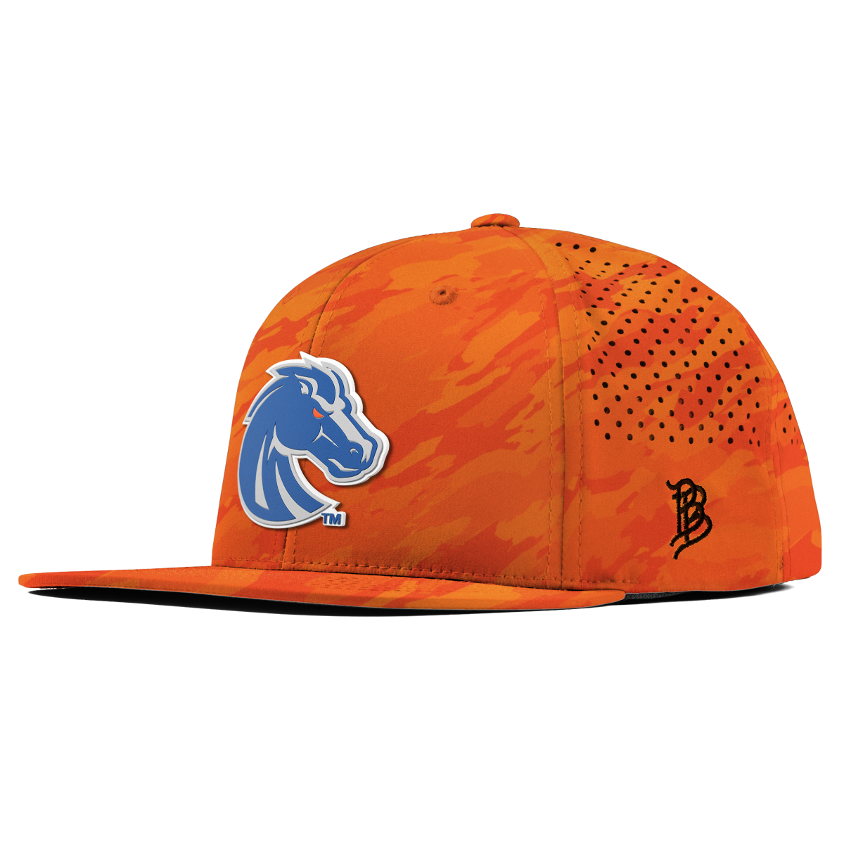 Boise State University "Boise State Broncos Gray" Flat Performance Blaze Orange Camo