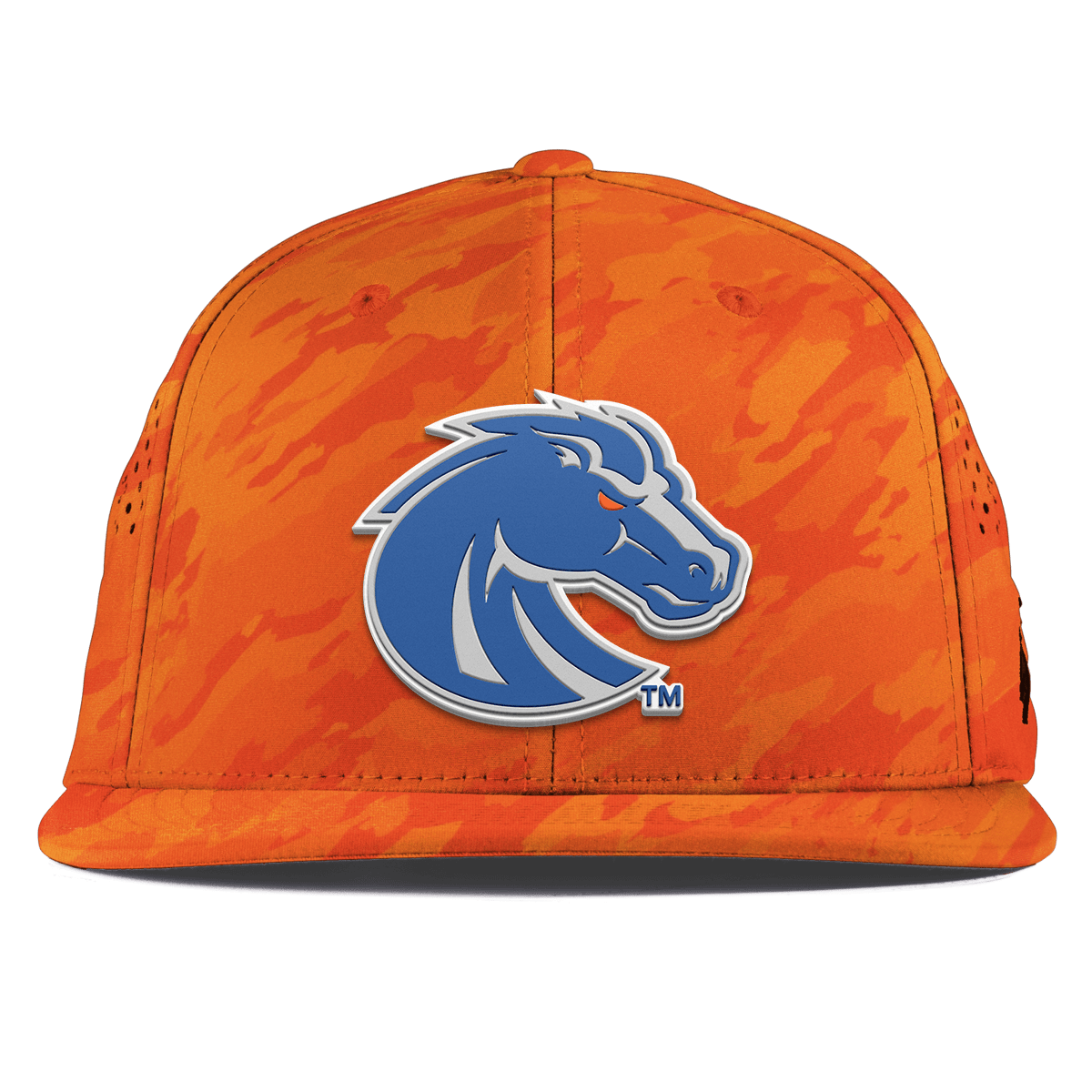 Boise State University "Boise State Broncos Gray" Flat Performance Blaze Orange Camo
