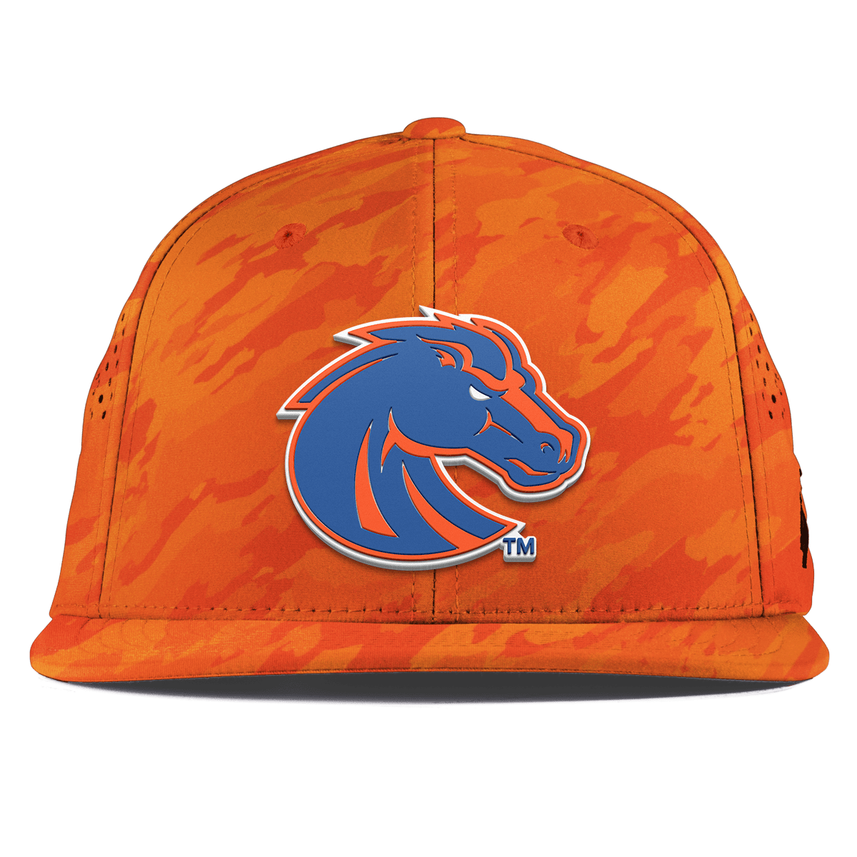 Boise State University "Boise State Broncos Orange" Flat Performance Blaze Orange Camo