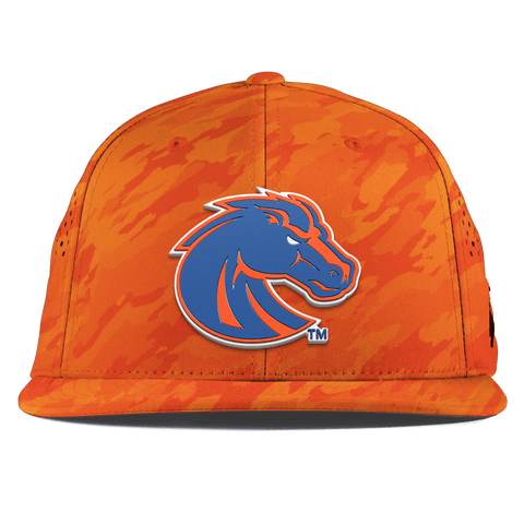 Boise State University "Boise State Broncos Orange" Flat Performance Blaze Orange Camo