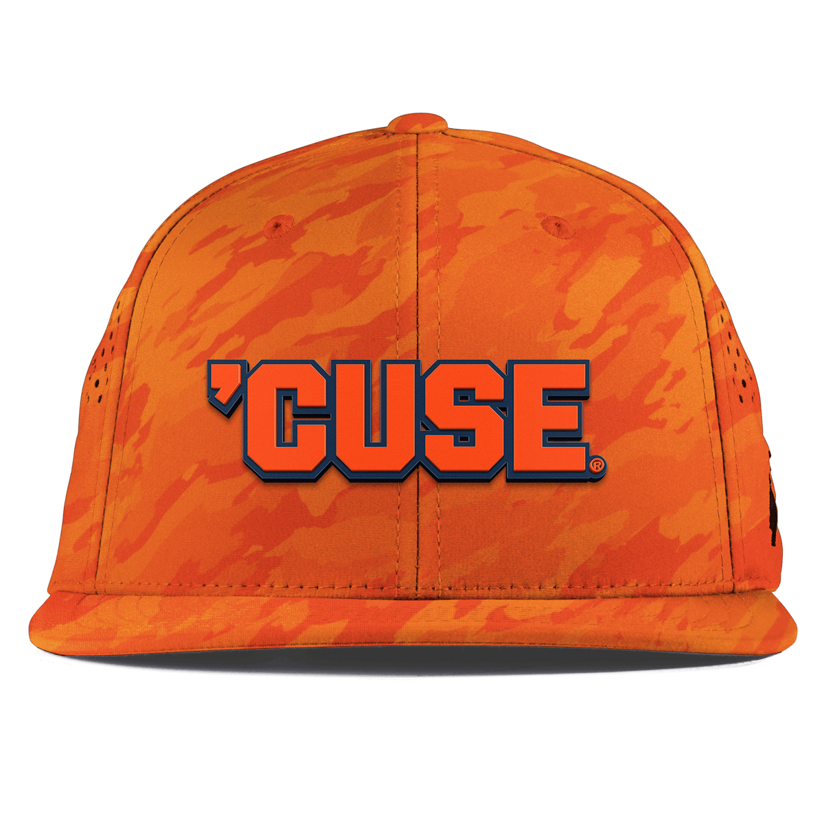 Syracuse University "Cuse Block" Flat Performance Blaze Orange Camo