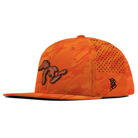 The Great Lakes Flat Performance Orange Camo