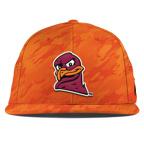Virginia Tech University "HokieBird" Flat Performance Blaze Orange Camo