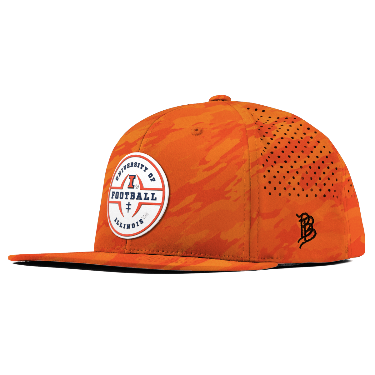 University of Illinois "Illinois Football Legacy" Flat Performance Blaze Orange Camo