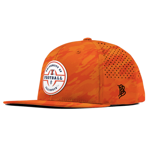 University of Illinois "Illinois Football Legacy" Flat Performance Blaze Orange Camo