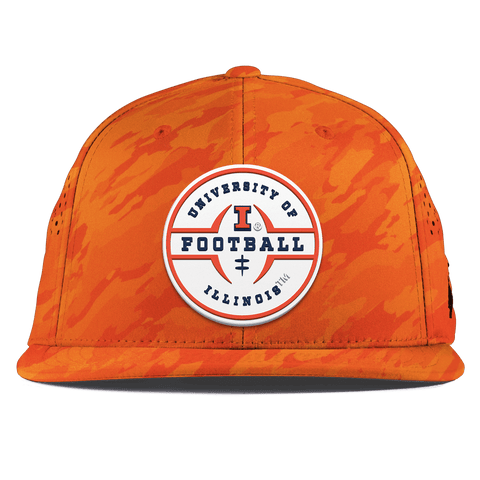 University of Illinois "Illinois Football Legacy" Flat Performance Blaze Orange Camo