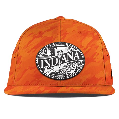 Indiana Traveler Flat Performance Blaze Orange Camo