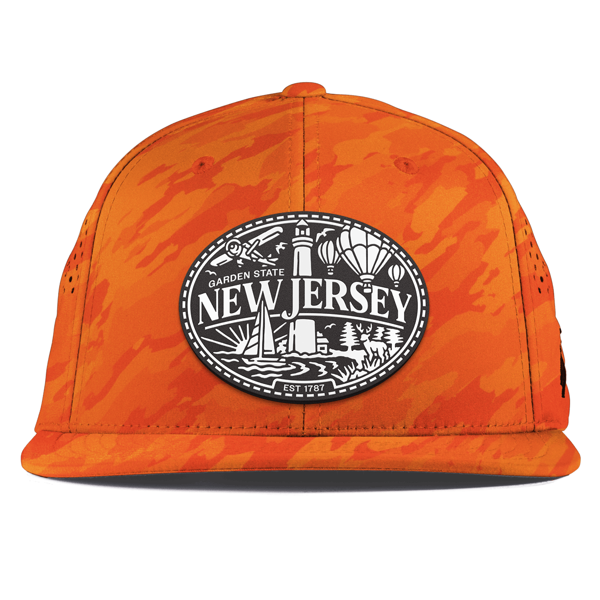 New Jersey Traveler Flat Performance Blaze Orange Camo