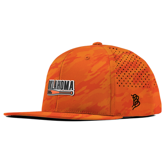Oklahoma State University "OSU Baseball" Flat Performance Blaze Orange Camo