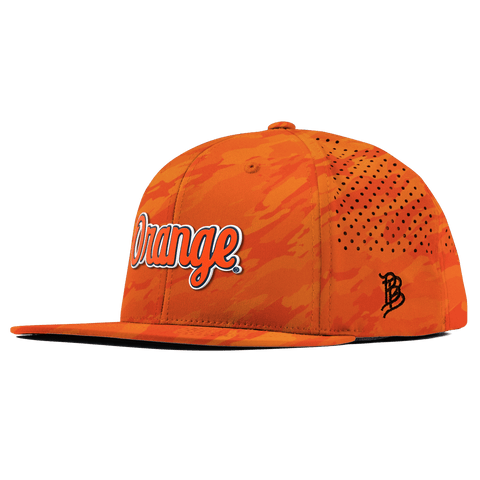 Syracuse University "Orange Throwback Script" Flat Performance Blaze Orange Camo