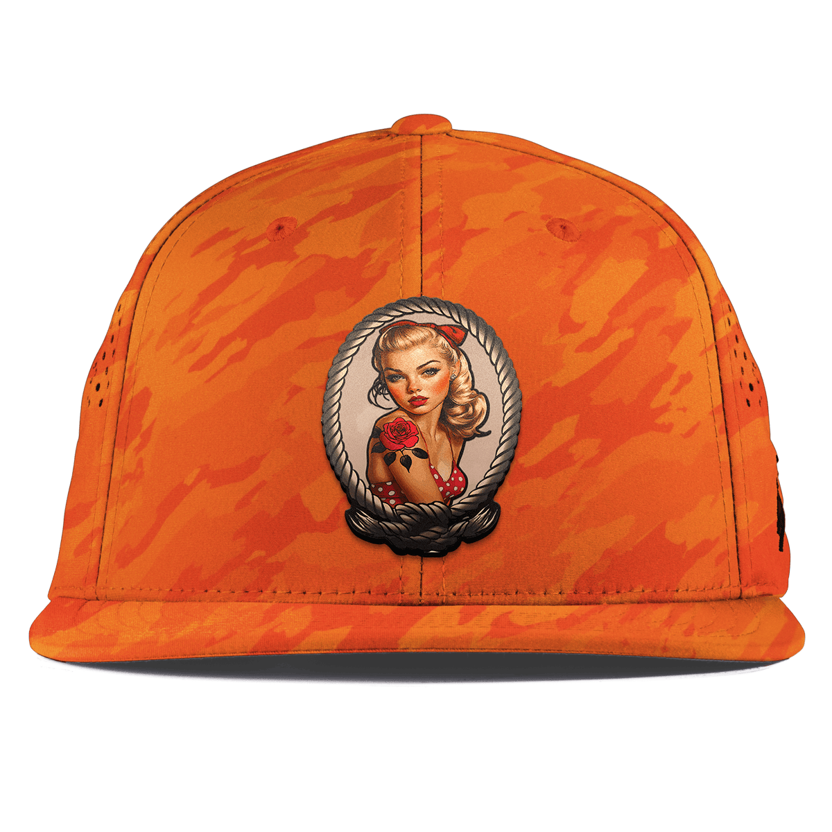 Portrait Piece Flat Performance Blaze Orange Camo