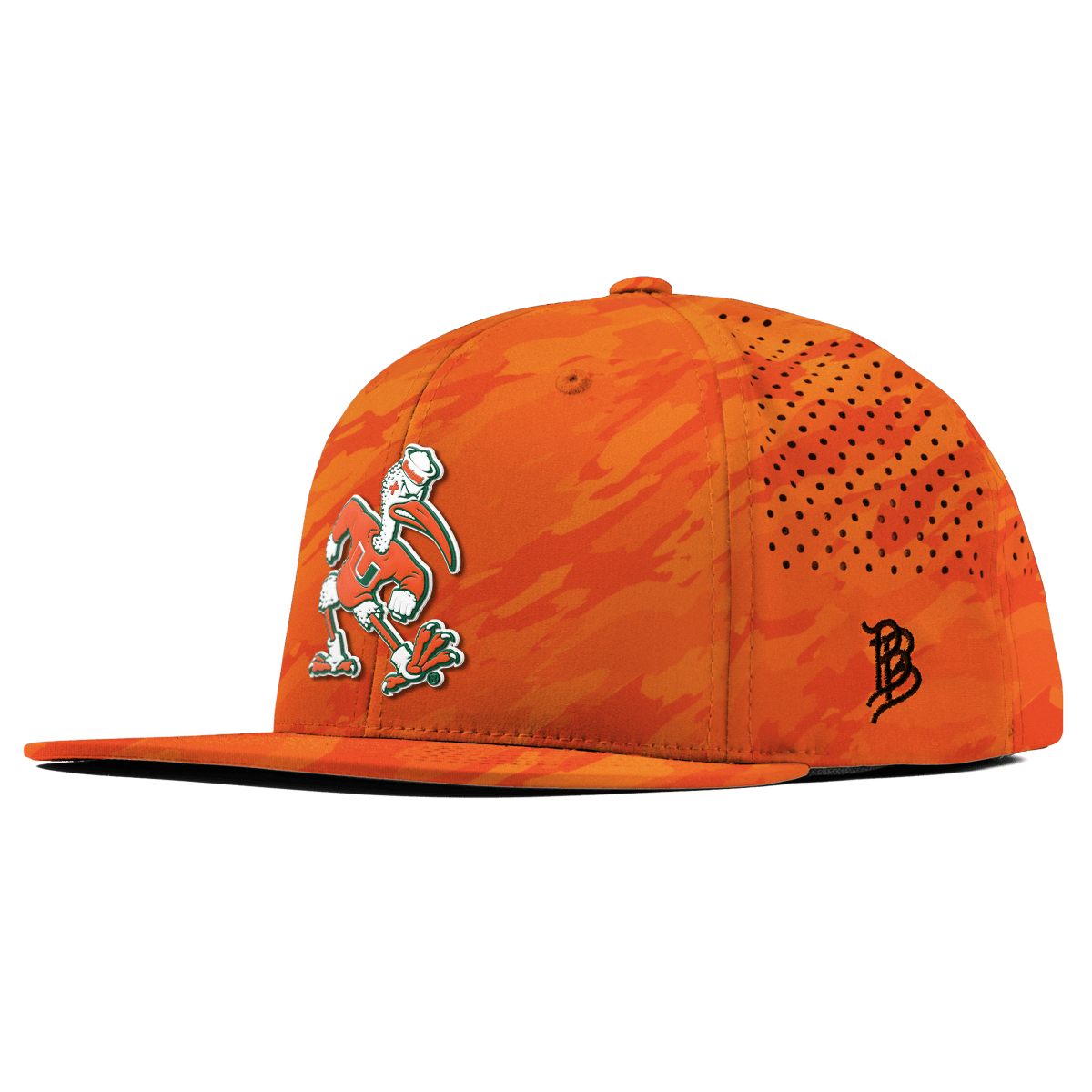 University of Miami "Sebastian the Ibis" Flat Performance Blaze Orange Camo