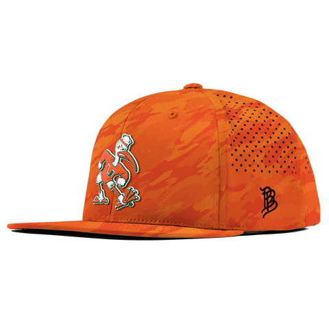 University of Miami "Sebastian the Ibis" Flat Performance Blaze Orange Camo