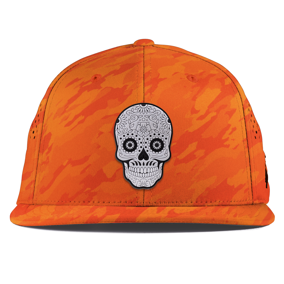 Sugar Skull PVC Flat Performance Blaze Orange Camo