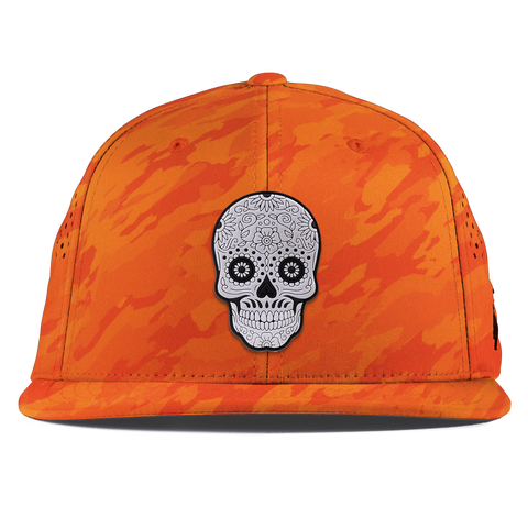 Sugar Skull PVC Flat Performance Blaze Orange Camo
