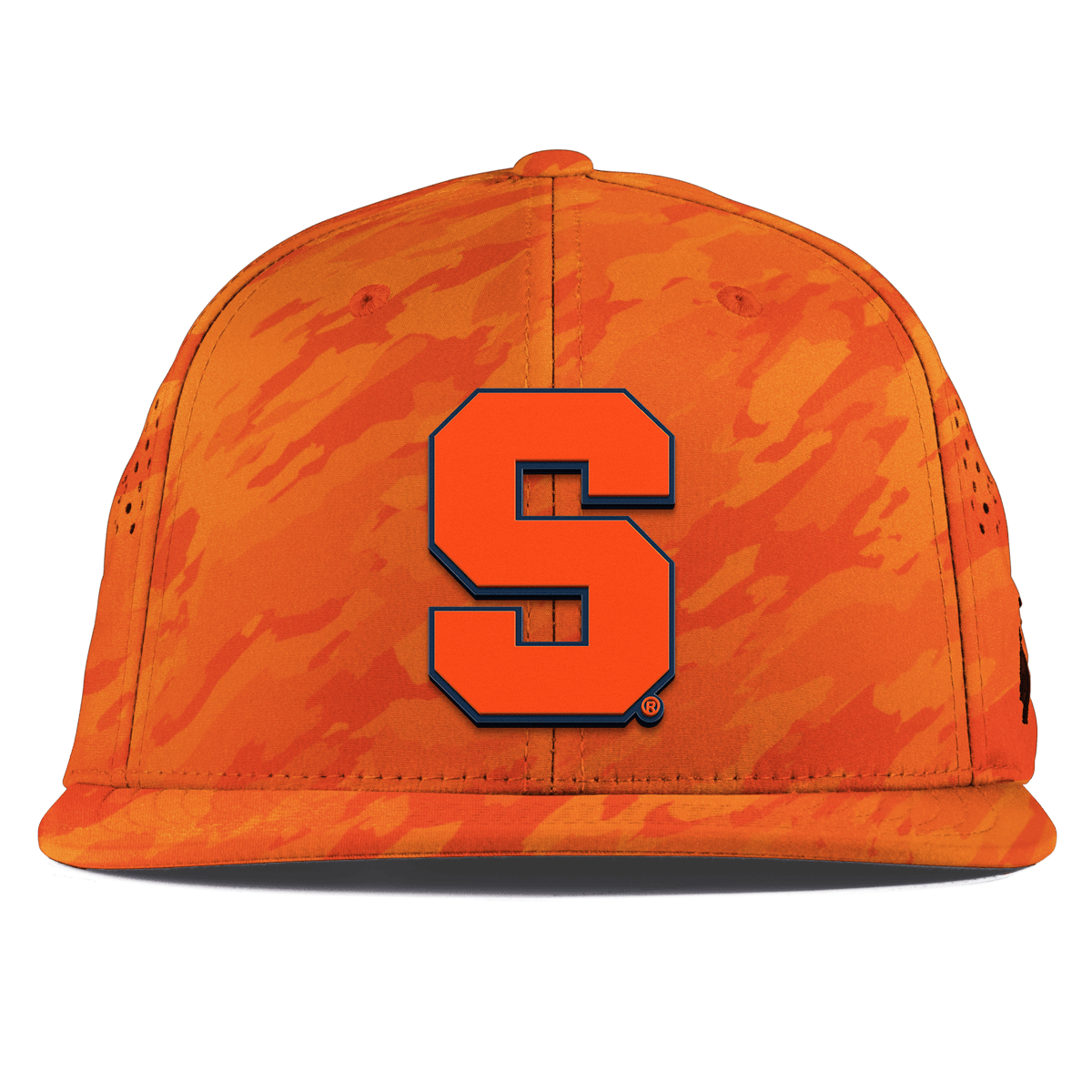 Syracuse University "Syracuse Orange Block" Flat Performance Blaze Orange Camo